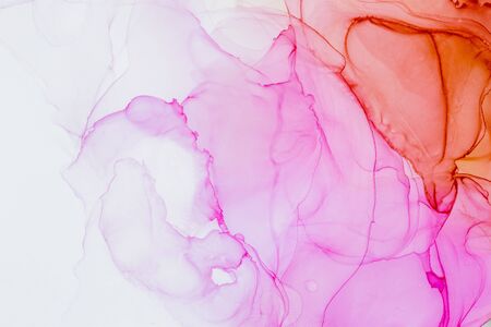 Elegant Pink and red abstract background. Ink Design. Trendy wallpaper. Modern contemporary art.の写真素材