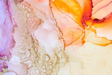 Mystic Alcohol ink Abstract background. Modern art. Abstract artwork. Trendy colorful wallpaper.の写真素材