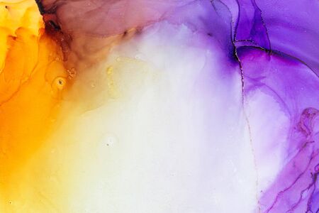 Mystic Alcohol ink Abstract background. Modern art. Abstract artwork. Trendy colorful wallpaper.の写真素材