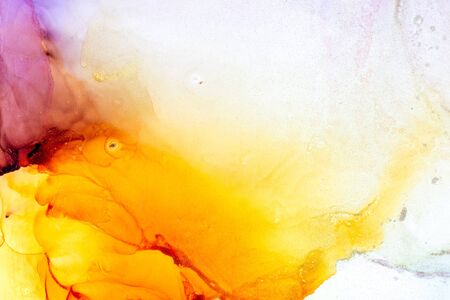 Colorful Alcohol ink Abstract background. Modern art. Abstract artwork. Trendy wallpaper.の写真素材