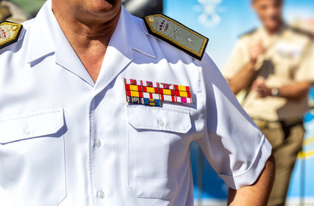 Military Uniform Officer.のeditorial素材