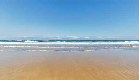 Cathedrals beach. Beautiful beach in Ribadeo. Tourism in Galicia. The most beautiful spots in Spain.の写真素材
