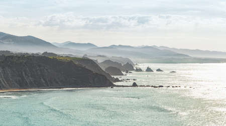 Spectacular view of Rocky coast and cliffs in the north west of Spain. Lugo. Galicia. Spain.の写真素材