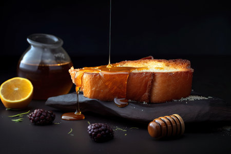 Traditional Spanish torrijas (French toasts). Dessert of Holy Week. Classic Easter Treat in Spain. Generative AIの素材