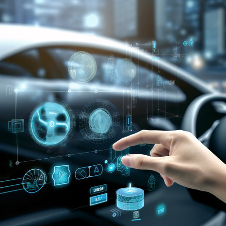 Futuristic car concept. Artificial intelligence technology. Generative Aiの素材