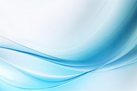 Abstract blue wave modern background. Fresh, cheerful and relaxing concept. Positive and healthy tones to background or wallpaperの素材