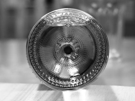 Bottom of a water bottleの写真素材
