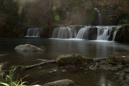 Monte Gelato waterfalls are a typical natural  beauty in the Lazio hinterland areaの写真素材