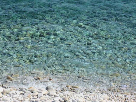 The sea here is very clean, a dip in the blue colors, unpolluted waterの写真素材
