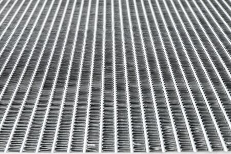 A detail of a ribbing of the carÂ´s aluminium sport radiator.