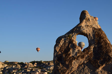 Hot air balloonの写真素材