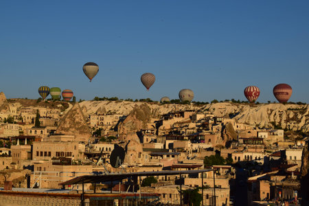 Hot air balloonの写真素材