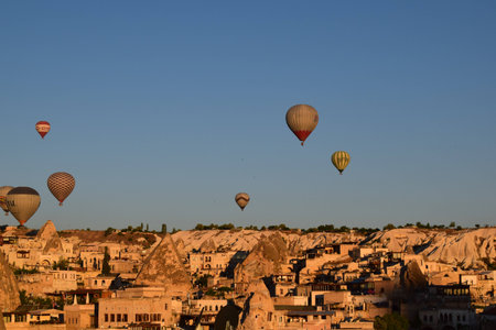Hot air balloonの写真素材