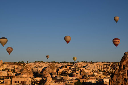 Hot air balloonの写真素材