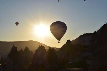 Hot air balloonの写真素材