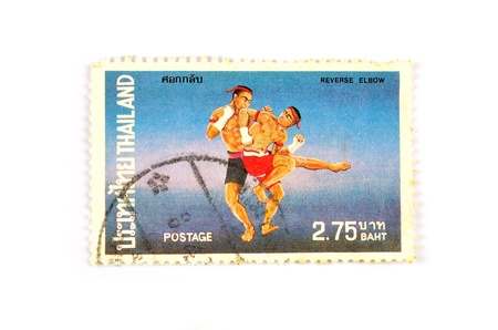 Thai boxing Reverse Elbowの写真素材