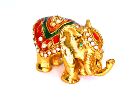 elephant with precious stonesの写真素材