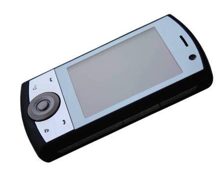 Smartphone isolated on white background.の写真素材