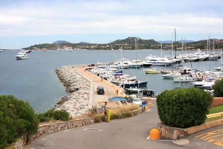 Portisco, Sardinia, Italy, August 3, 2009 - Partial view of Marina Di Portiscoのeditorial素材