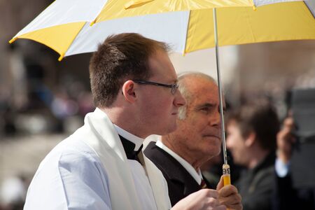 ROME, ITALY - MARCH 19: Pope Francis inauguration  mass - March 19, 2013 in Rome.のeditorial素材