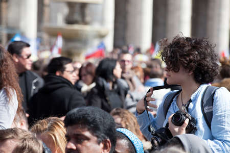 ROME, ITALY - MARCH 19: Pope Francis inauguration  mass - March 19, 2013 in Rome.のeditorial素材