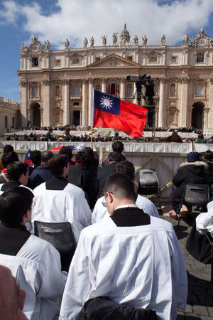 ROME, ITALY - MARCH 19: Pope Francis inauguration  mass - March 19, 2013 in Rome.のeditorial素材