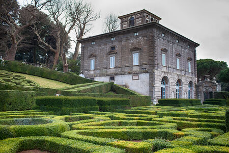 Villa Lante at Bagnaia is a Mannerist garden of surprise owned by the Rovere familyのeditorial素材
