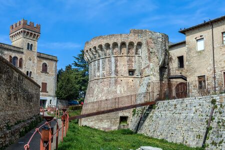 Medieval fortification at Colle Di Val D Elsa, Tuscany, Italy.のeditorial素材