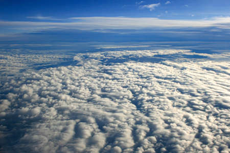 Top view above the clouds