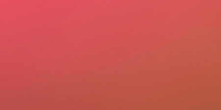 A vibrant red and orange gradient background with pixelated squares, transitioning from light to...