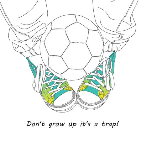 Vector illustration in the direction of the popular photography  view from above . Add an appropriate label , saying to create their own unique design of posters, placards or postcards.のイラスト素材