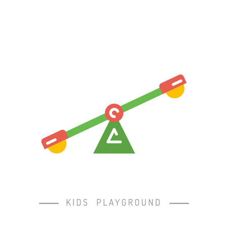 Baby swings, outdoor children's Playground. swing which can be put in the yard.のイラスト素材