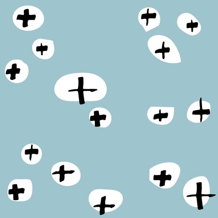 seamless patterns hand-drawn. Pattern for use on wrapping paper, greeting cards and gift productsのイラスト素材