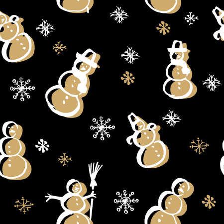 Scandinavian seamless pattern of Christmasのイラスト素材
