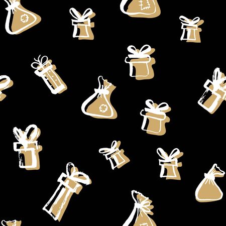 Scandinavian seamless pattern of Christmas.のイラスト素材