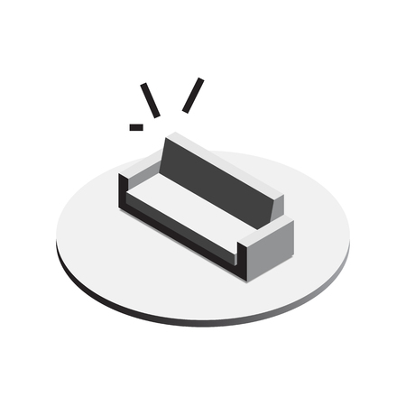 Sofa for the living room isometricの写真素材