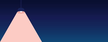 Pantone 2020 style web banner with chandelier with pink light.