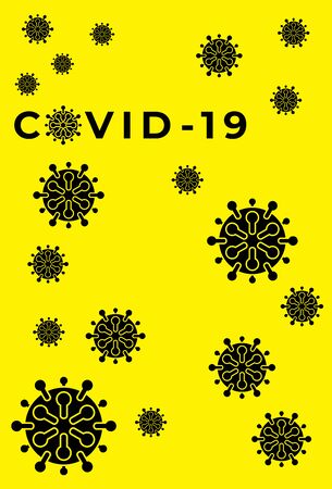 Pandemic Coronavirus outbreak covid-19 2019-nCoV quarantine bannerのイラスト素材