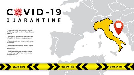 Pandemic stop Coronavirus outbreak covid-19 quarantineのイラスト素材