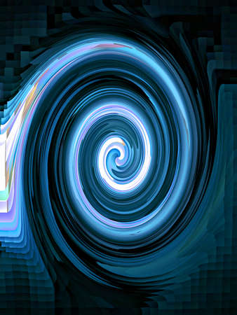 Blue Spiralの写真素材