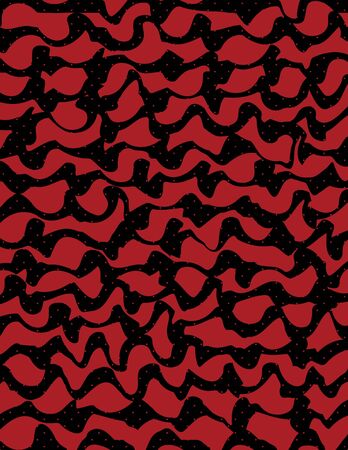 Broken curved pattern in red tones.の写真素材