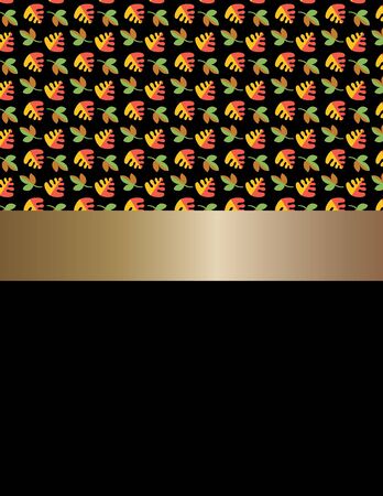 Bicolor leaf pattern  golden ribbon.の写真素材