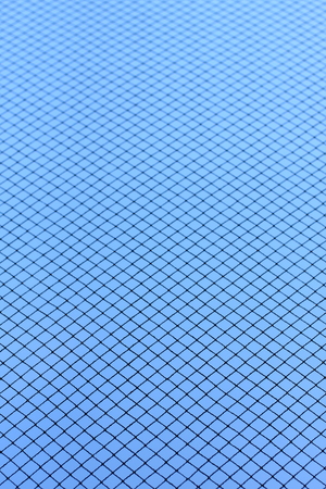 net pattern on blue backgroundの写真素材