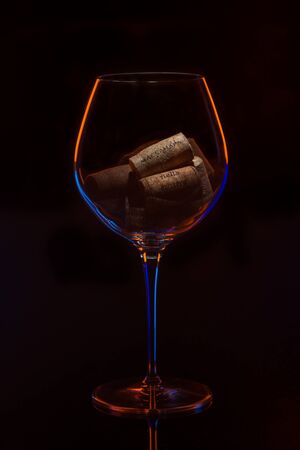 wine glassの写真素材