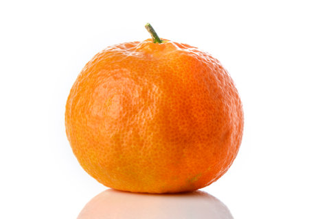 fresh tangerine on white background 5の写真素材