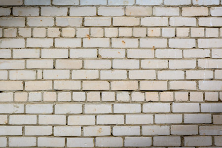 White brick walls. Wall of sand-lime brick. Construction background.の写真素材