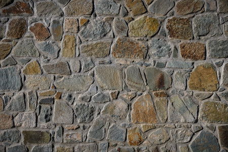 Stone Veneers, cladding wall made of stacked slabs of natural rocks
