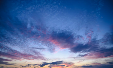 Beautiful pastel cloudy sunset 1