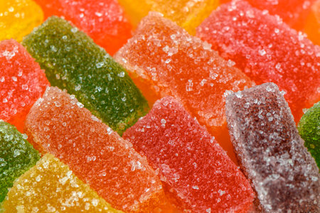 pile of fresh colorful marmaladeの写真素材