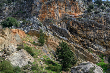 mountains on a sunny day in Northern Cyprus 14の写真素材